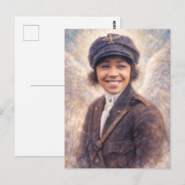 Bessie Coleman Porträttmålning - Angelcore-stil Vykort