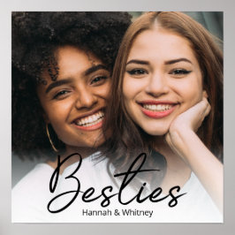 Bessties Script Anpassningsbar Photo Poster