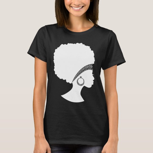 Best African American Kente Natural Hair Trasa Wom T Shirt (Framsida)