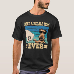 Best Airedale Mamma någonsin Airedale Terrier Retr T Shirt