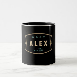 Best Alex Now Funny Namn Alex Två-Tonad Mugg