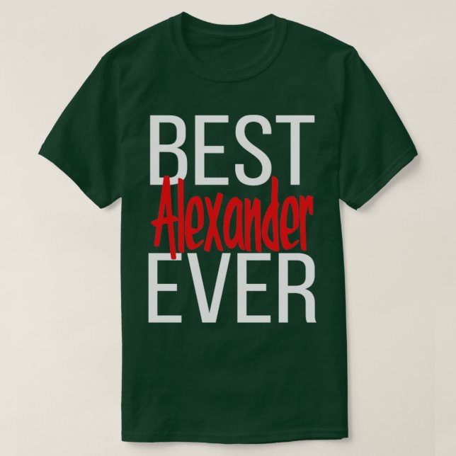 Best Alexander Aldrig T Shirt (Design framsida)