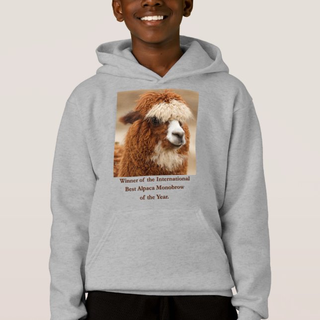 Best Alpaca Monobrow T Shirt (Framsida)