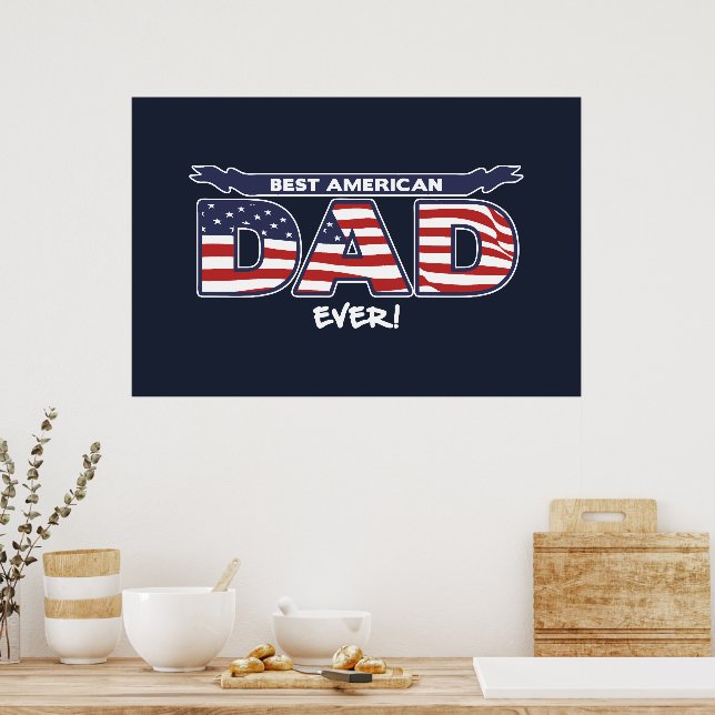 Best American Dad Ever Poster (Kök)