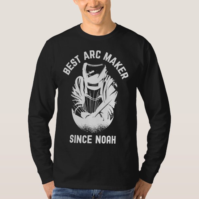 Best Arc Maker sedan Noah Welding Welder T Shirt (Framsida)