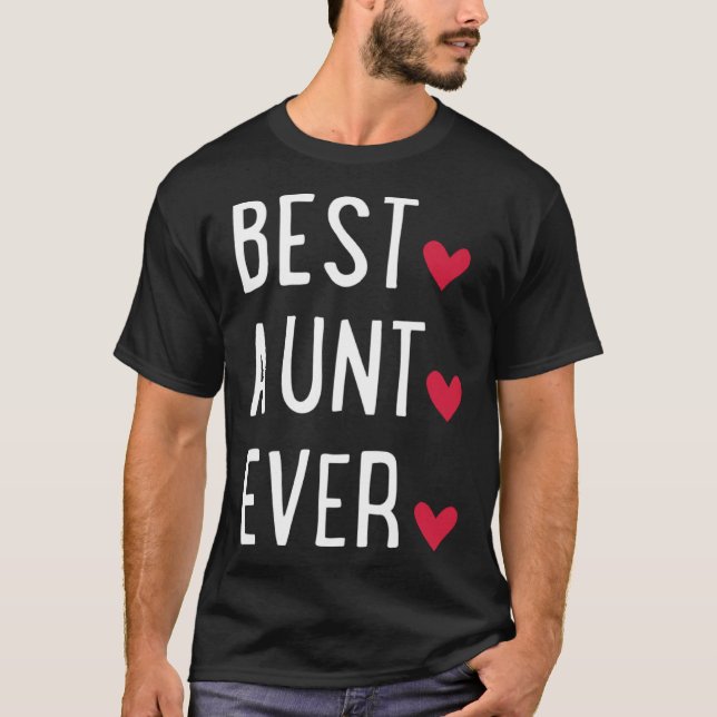 Best Aunt ever   T Shirt (Framsida)