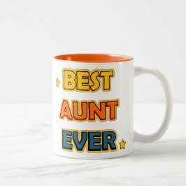 Best Aunt ever Två-Tonad Mugg