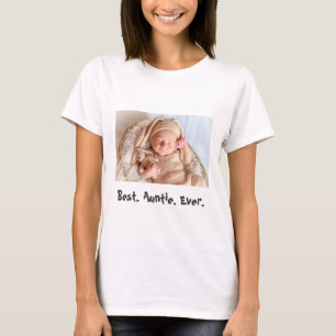 Best Auntie All Anpassningsbar Baby Photo T Shirt