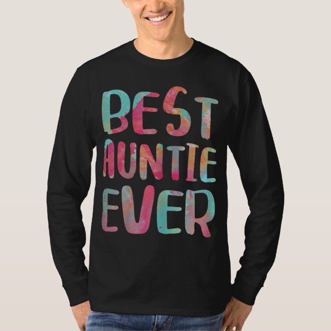 Best Auntie All Mors dag Gift T Shirt (Framsida)