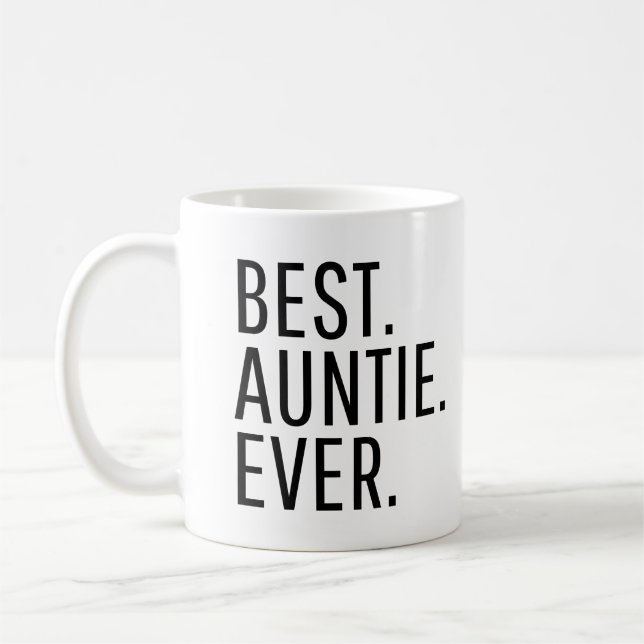 Best Auntie Ever Funny Auntie Kaffemugg (Vänster)