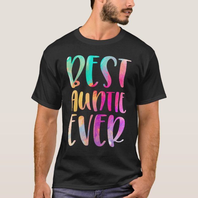Best Auntie Ever Mother s Day T Shirt (Framsida)