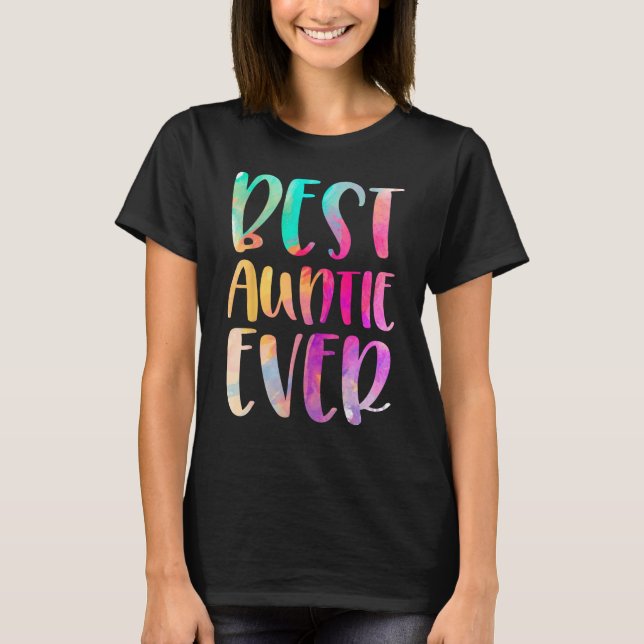 Best Auntie Ever Mother s Day T Shirt (Framsida)