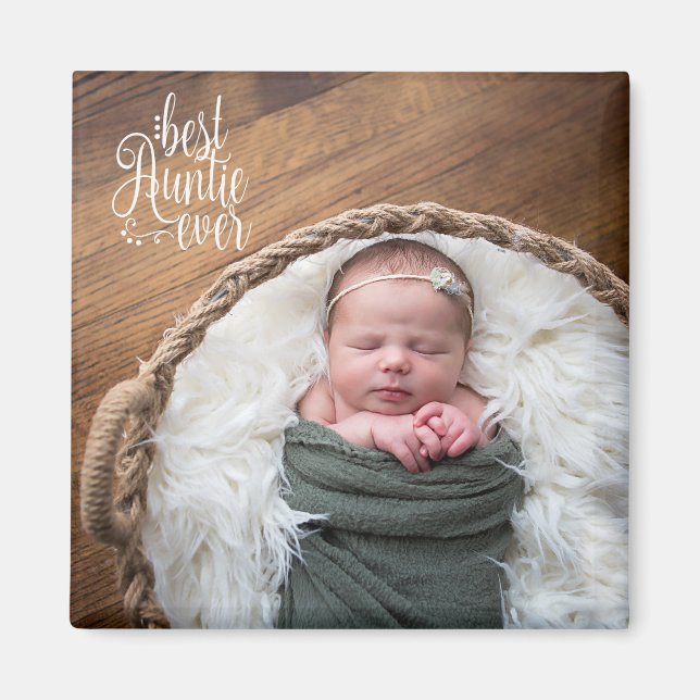 Best Auntie någonsin Photo Magnet (Framsidan)