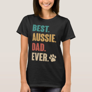 Best Aussie Pappa Australian shepherd Hund T Shirt