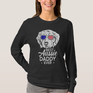 Best Aussie pappa Australian shepherd T Shirt