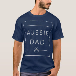 Best Aussie Pappa minimalist Australian shepherd T Shirt