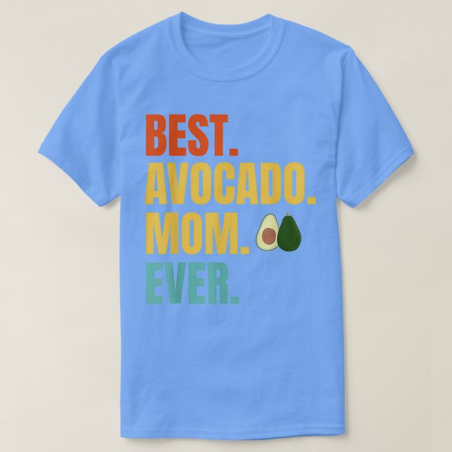Best Avocado Mamma någonsin Retro T Shirt (Design framsida)