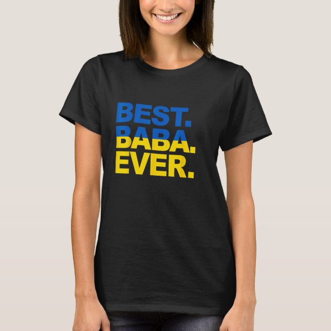 Best Baba Aldria Proud ukrainsk farmma Mor Da T Shirt (Framsida)