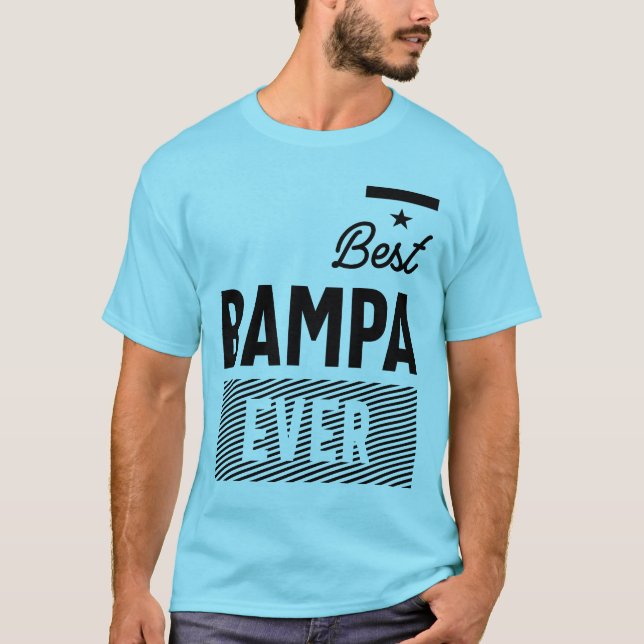 Best Bampa nånsin Grandpa Fars dag Gift T Shirt (Framsida)