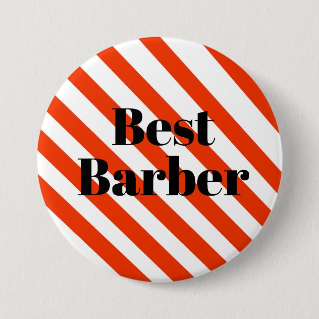 Best Barber Button - Pole Rand Knapp (Framsida)