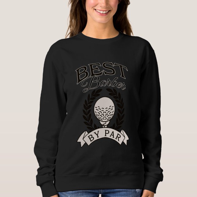 Best Barber by Par Funny Golf Golfer T Shirt (Framsida)