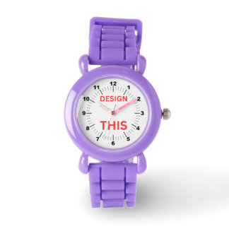BEST. Barnens läderband - ⌚- Röd Armbandsur