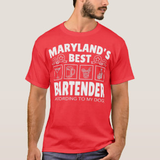 Best Bartender Maryland T Shirt
