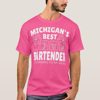 Best Bartender Michigan T Shirt
