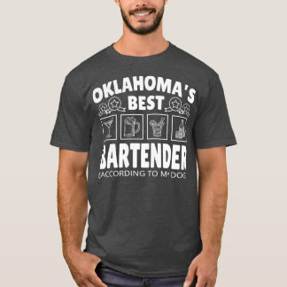Best Bartender Oklahoma T Shirt