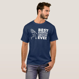 Best Baseball Coach Pappa Aldrig Fars dag T Shirt