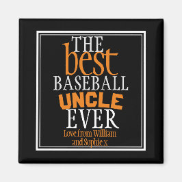 Best Baseball farbror Aldripography Black Magnet