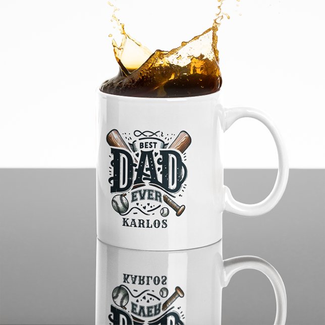 Best Baseball Pappa någonsin Kaffemugg (Skapare uppladdad)