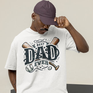 Best Baseball Pappa någonsin T Shirt