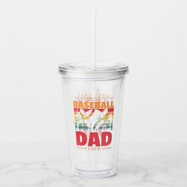 Best Baseball Pappa någonsin Take Away Mugg (Framsida)