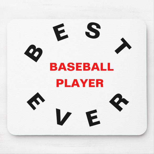 Best Baseball Player någonsin Musmatta (Framsidan)