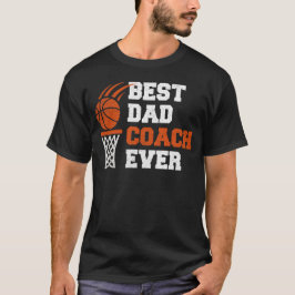 Best Basketball Pappa Coach någonsin funny Fars da T Shirt
