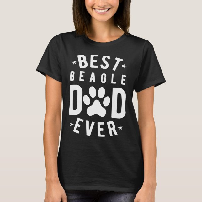 Best Beagle Dad Ever  Beagle Dad T Shirt (Framsida)