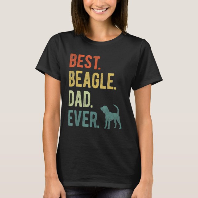 Best Beagle Dad Ever Dog Daddy Father s Day T Shirt (Framsida)