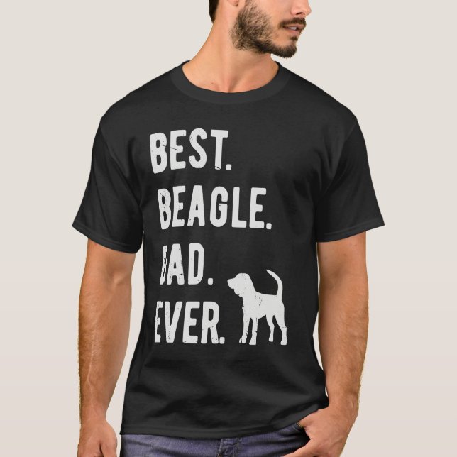 Best Beagle Dad Ever  Mens Beagle Dog  Dad T Shirt (Framsida)