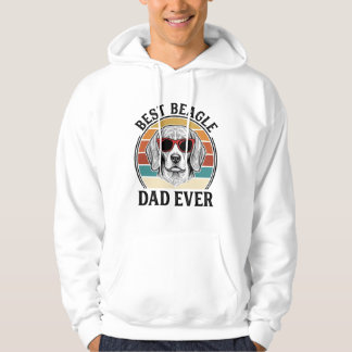 Best Beagle Dad Ever Vintage Beagle Shirt Design_1 Hoodie