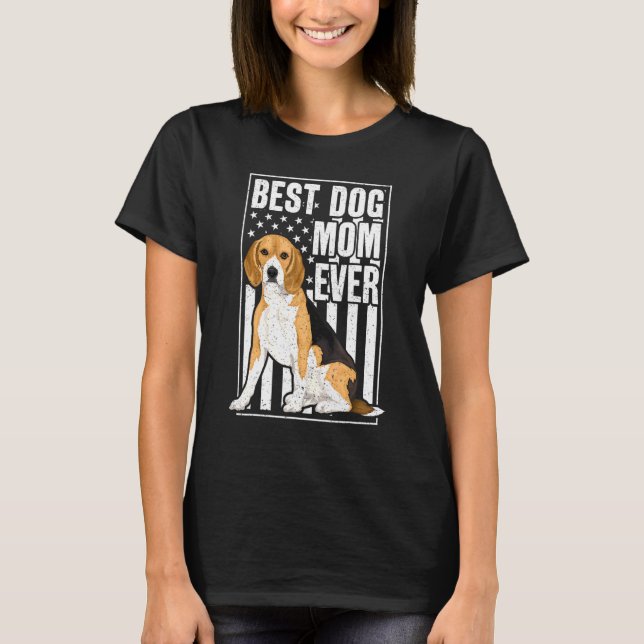 Best Beagle Hund Mamma någonsin T Shirt (Framsida)