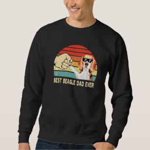 Best Beagle Hund Pappa någonsin Pet Fars dag Lång Ärmad Tröja