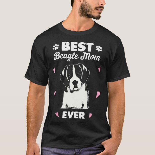 Best Beagle Mom Beagle Dog Love T Shirt (Framsida)