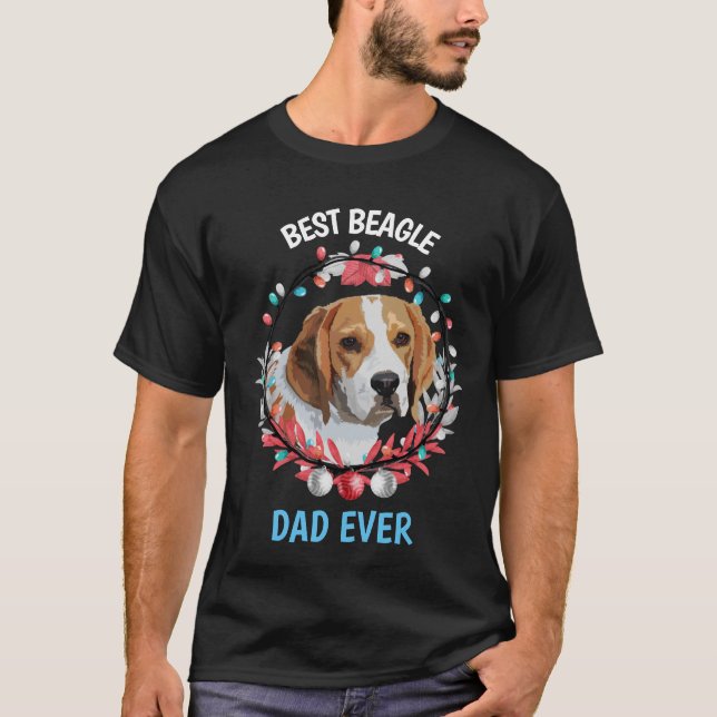 Best Beagle Pappa någonsin T-Shirt (Framsida)