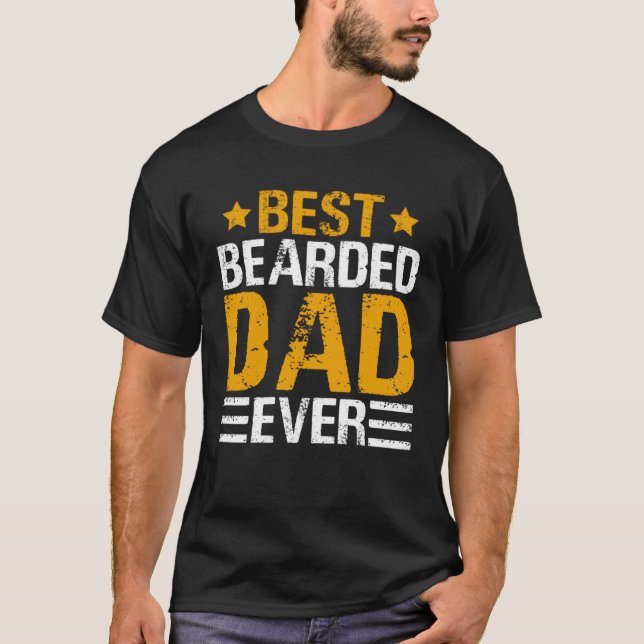 Best Bearded Dad Ever   Father´s Day Daddy Men Dad T Shirt (Framsida)