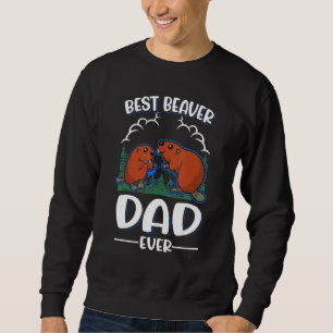 Best Beaver Pappa någonsin Lång Ärmad Tröja