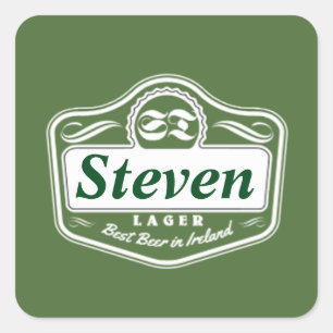 Best Beer Stickers Fyrkantigt Klistermärke