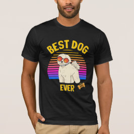 Best Bichon Frisé Hund någonsin Retro T Shirt