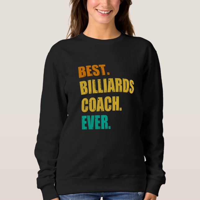 Best Billiards Coach Ever Billiard Player Cue Snoo T Shirt (Framsida)