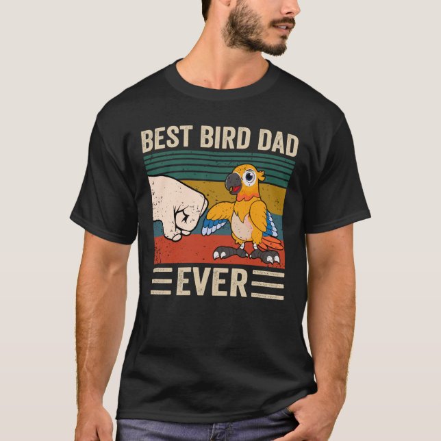 Best Bird Pappa någonsin, Bird Pappa, Manar Parrot T Shirt (Framsida)